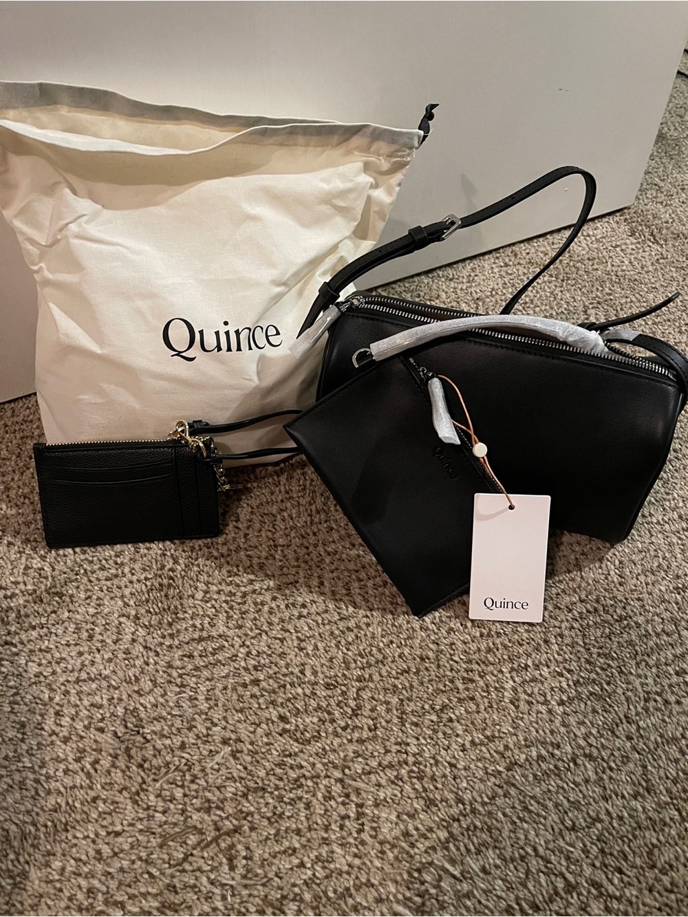 Quince barrel bag and wallet